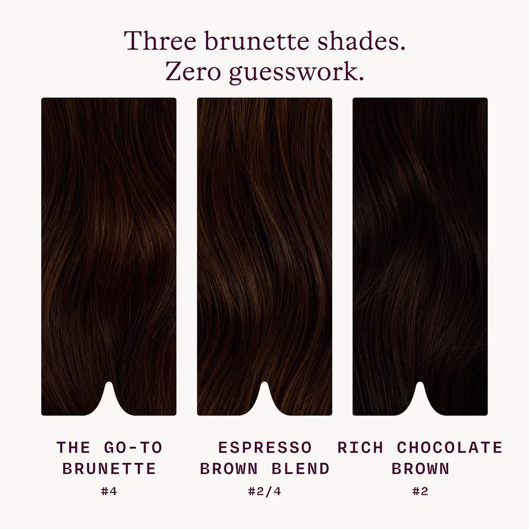 Sitting Pretty  Halo Hair Extensions Brunette Swatch Set