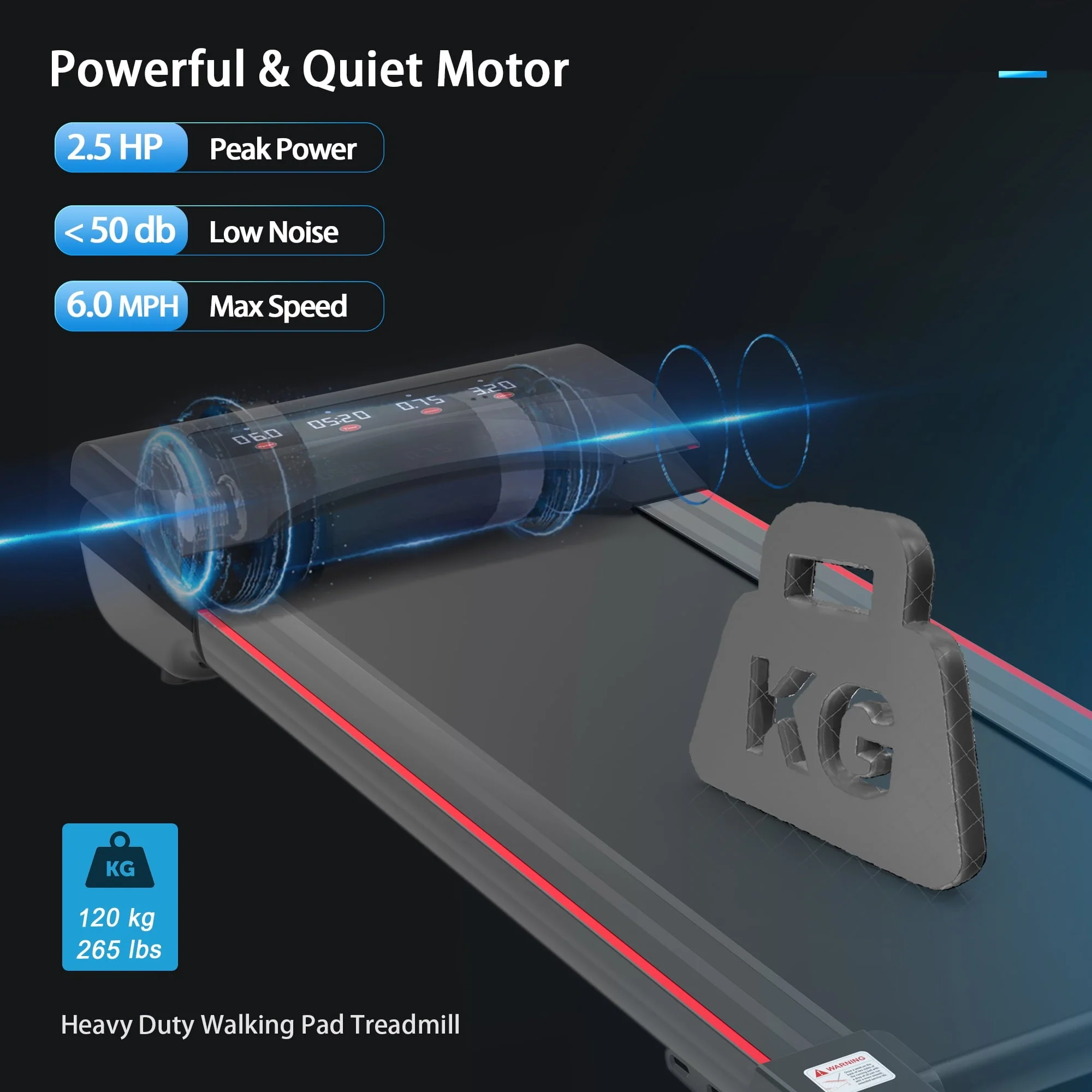 Best  Walking Pad, Walking Treadmill Under Desk Treadmill  Under Desk Treadmill Machine Walking Pad for Home Office Portable Treadmill in LED Display