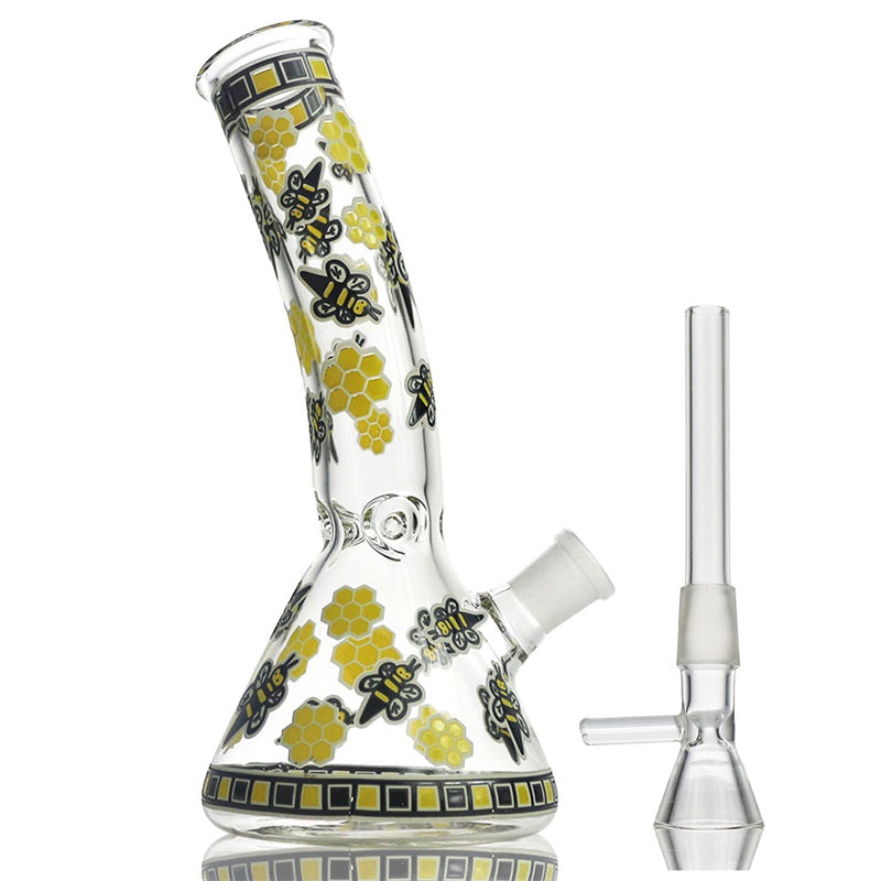 8 Glow-In-The-Dark Honeybee Beaker Bong