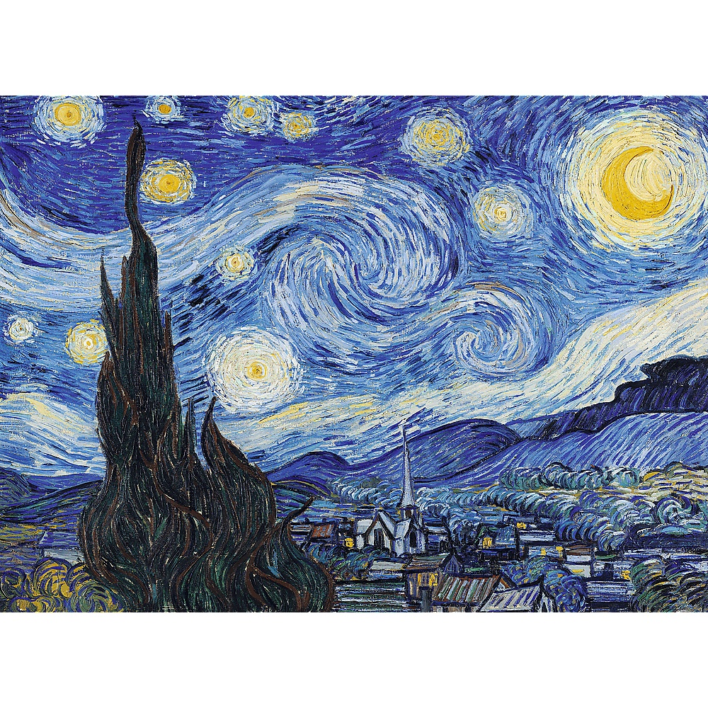 Puzzle Drewniane 200 El. Gwiaździsta Noc, Vincent Van Gogh