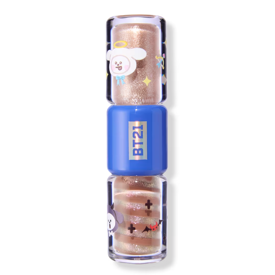ColourPop  ColourPop X BT21 Sparkle + Swirl Lip Gloss Duo Crunchy n' Passionate