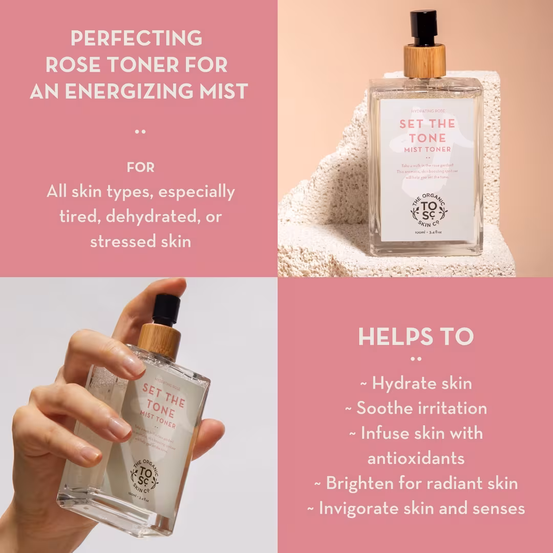 The Organic Skin Co.  Set The Tone Hydrating Rose Mist Toner