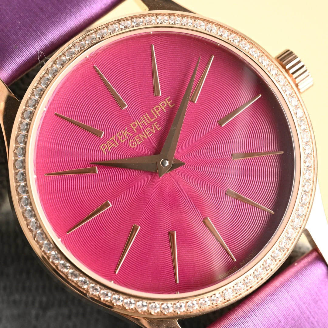 PATEK Calatrava 33mm Pink Gold Pink Dial