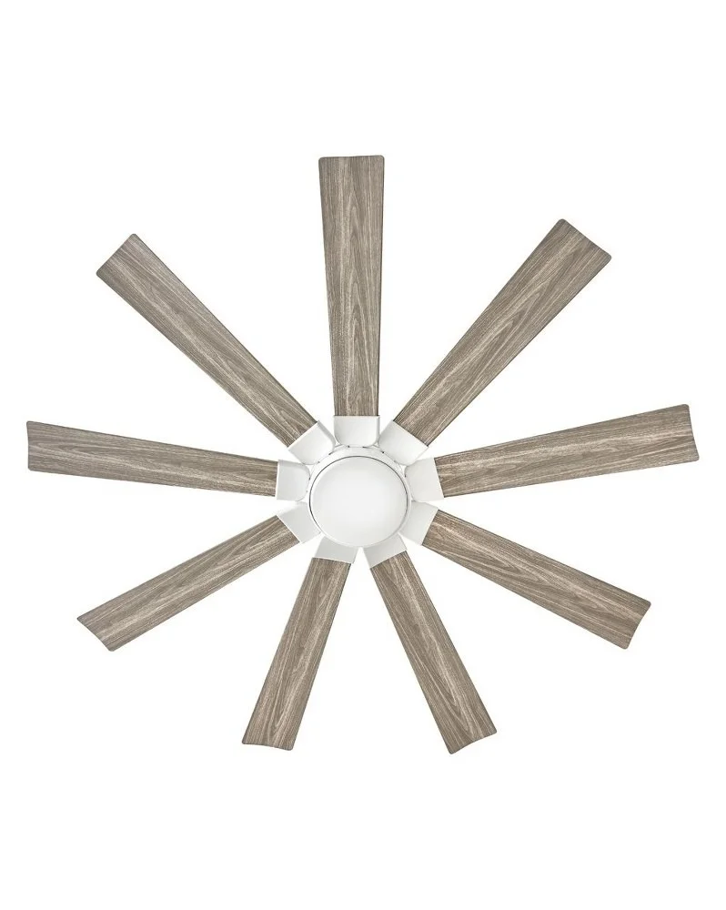 Hinkley Lighting - Turbine - 9 Blade Ceiling Fan with Light Kit In Modern and