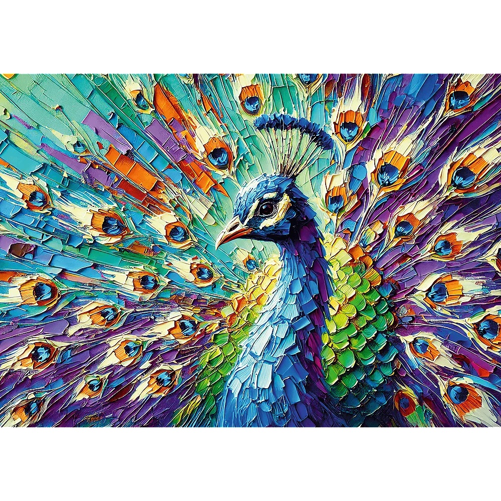 Puzzle Premium Plus Quality 1000 El. Colorful Peacock