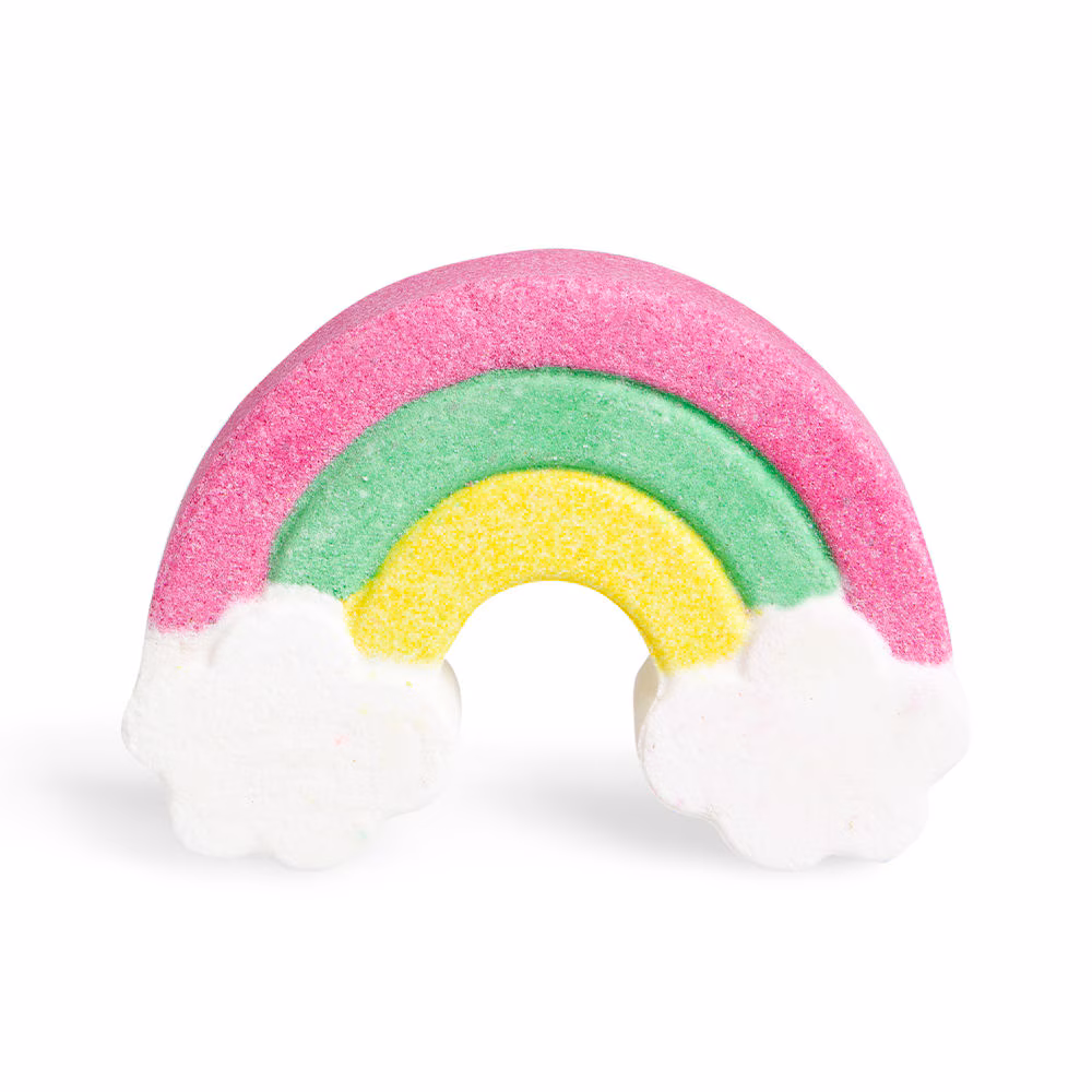 Regenbogen-Badebombe
