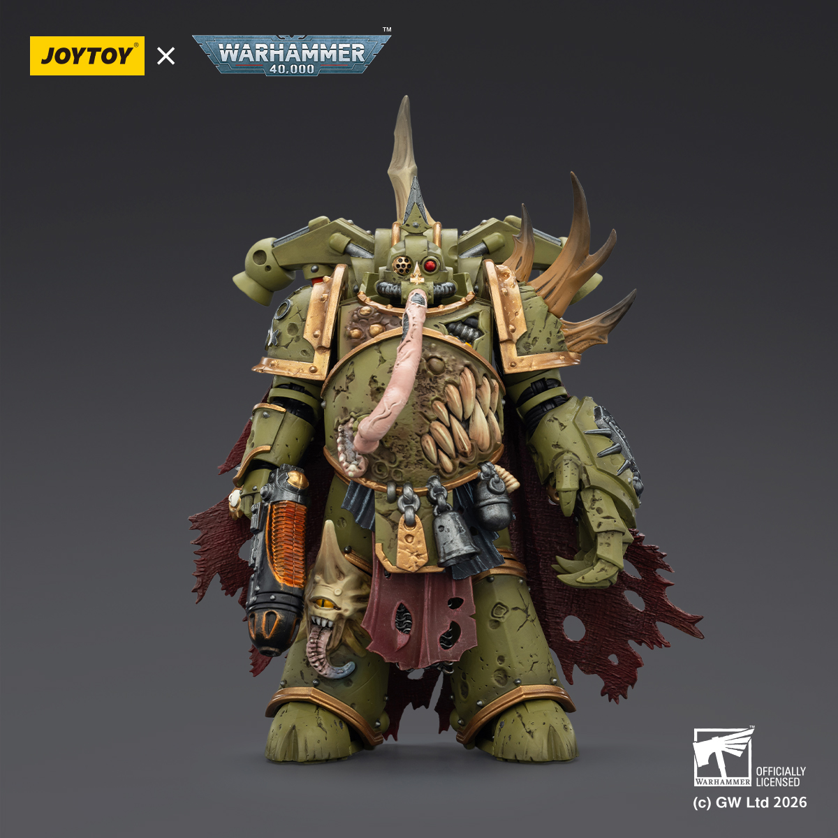JOYTOY Warhammer 40k 1: 18 Death Guard Plague Marines - JOYTOY WORLD
