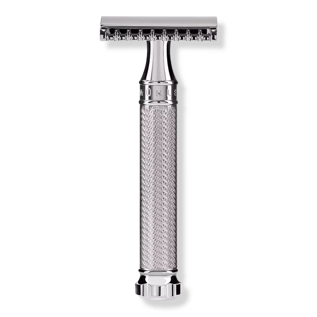 MÜHLE  Traditional Chrome 'Twist' Safety Razor - Open Comb