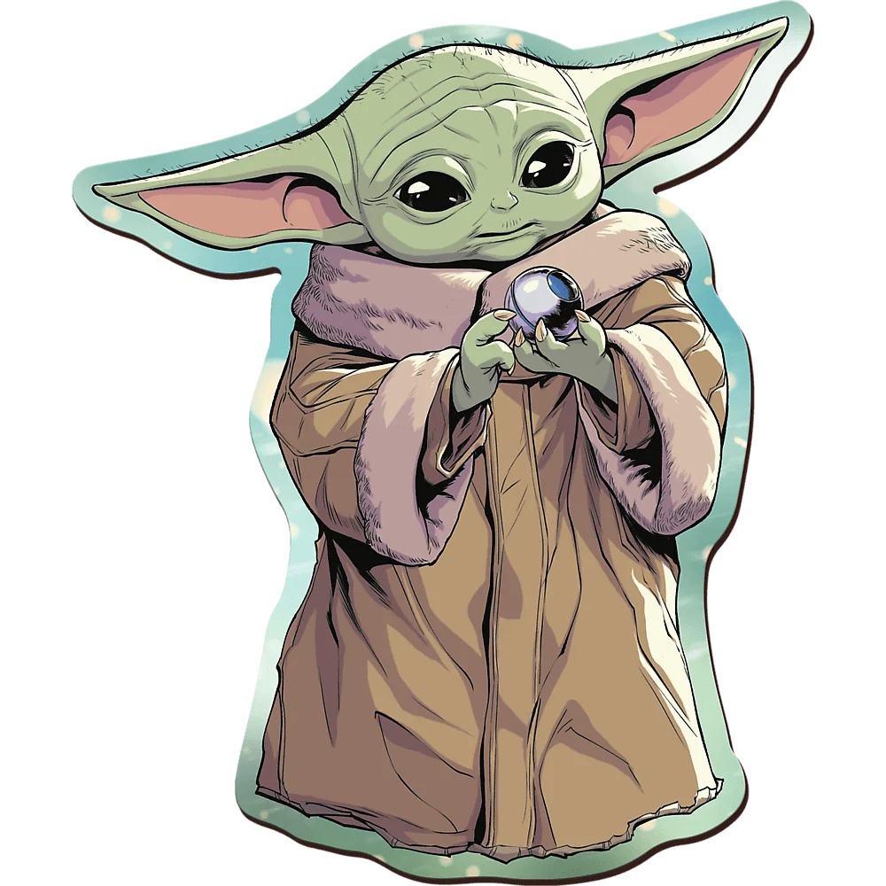 Puzzle Drewniane Star Wars 160 El. Grogu