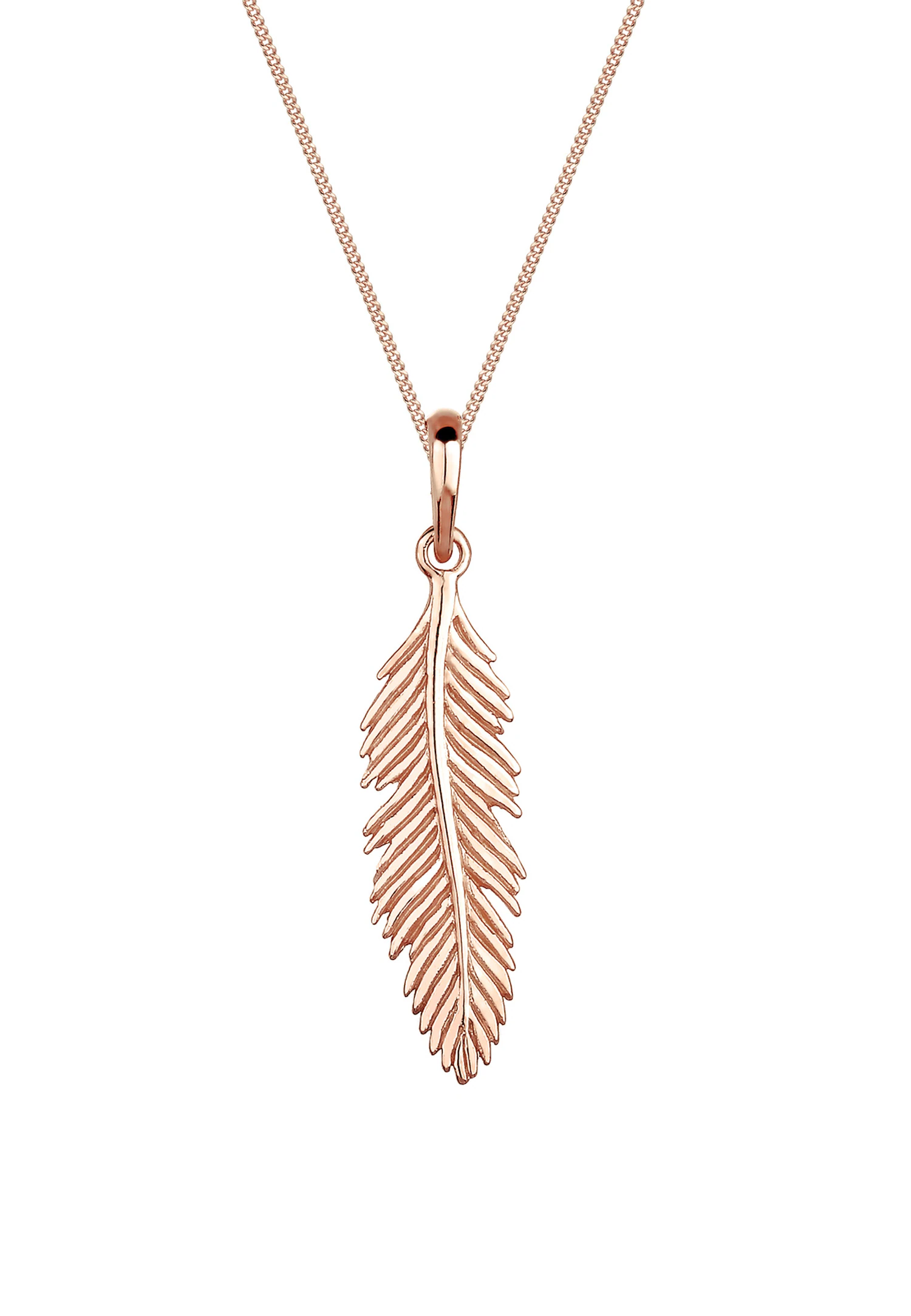 Elli Halskette Feder Boho Festival 925 Silber