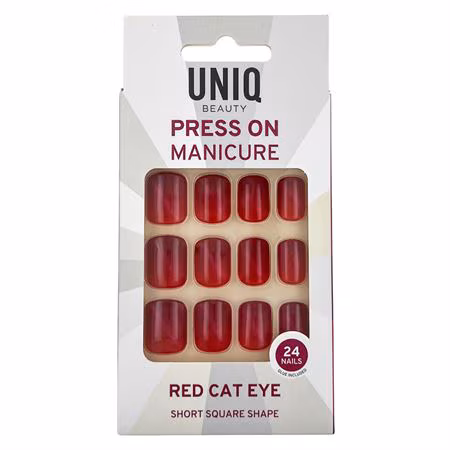 Red Cat Eye Short Square