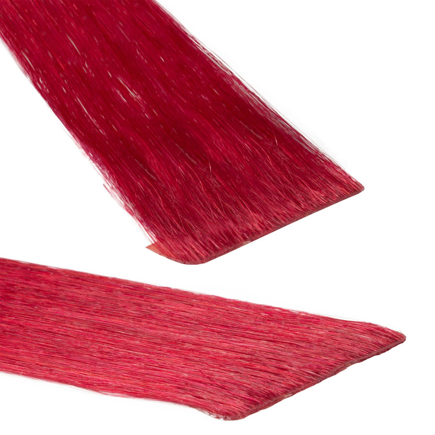 Invisible Tape Extensions Premium Echthaar #0/44 Rot-Intensiv