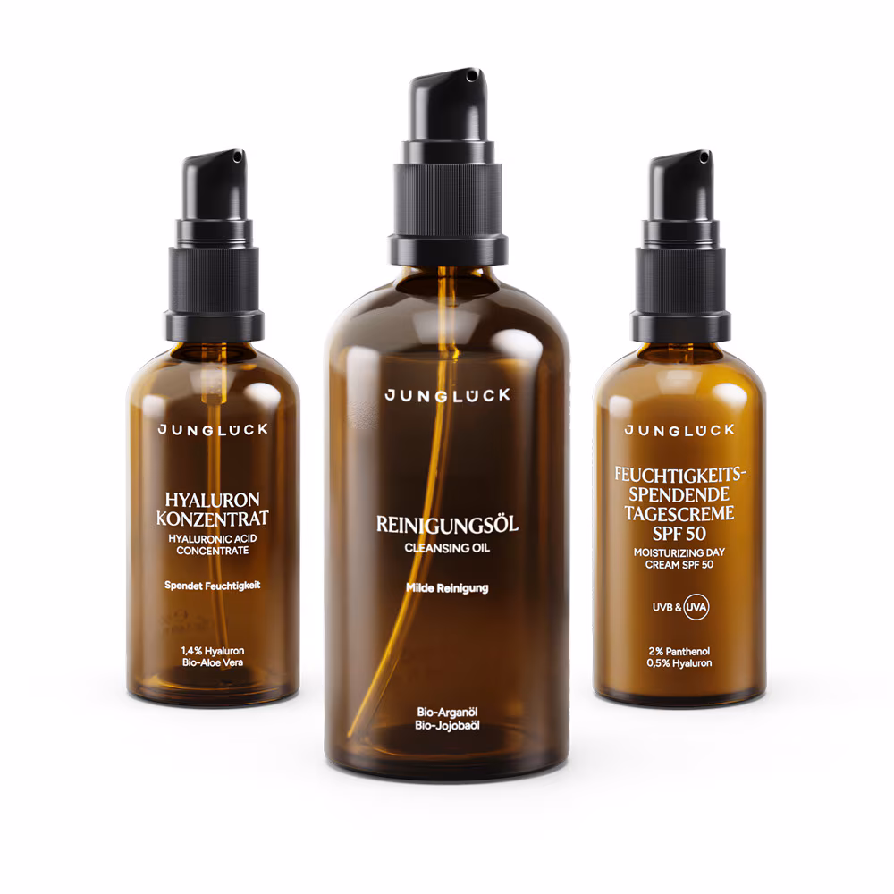Set Trockenheit reduzieren mit SPF 50