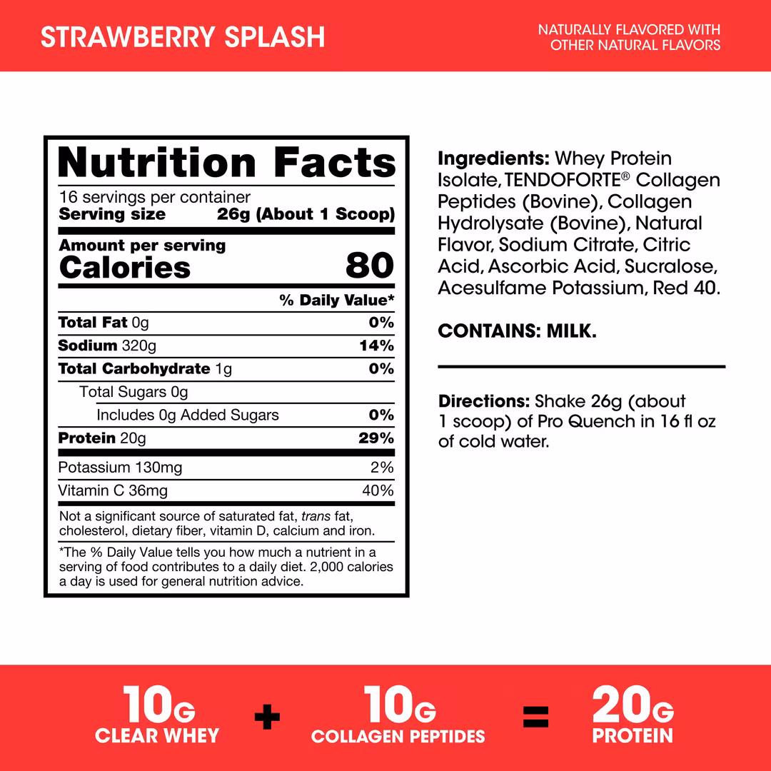 Optimum Nutrition  ProQuench Whey + Collagen Protein Powder