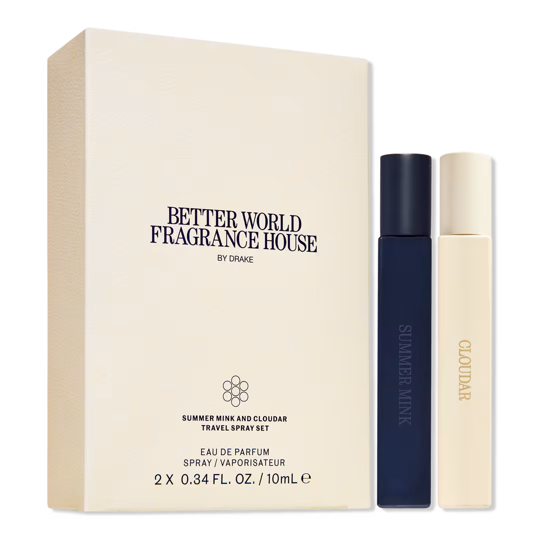 BETTER WORLD FRAGRANCE HOUSE  Cloudar/Summer Mink Travel Spray Duo Set