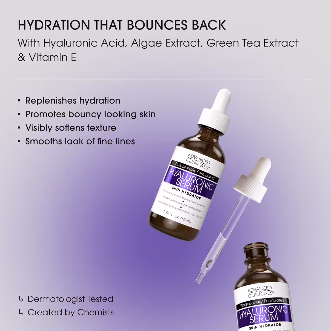 Advanced Clinicals  Hyaluronic Acid Face Serum