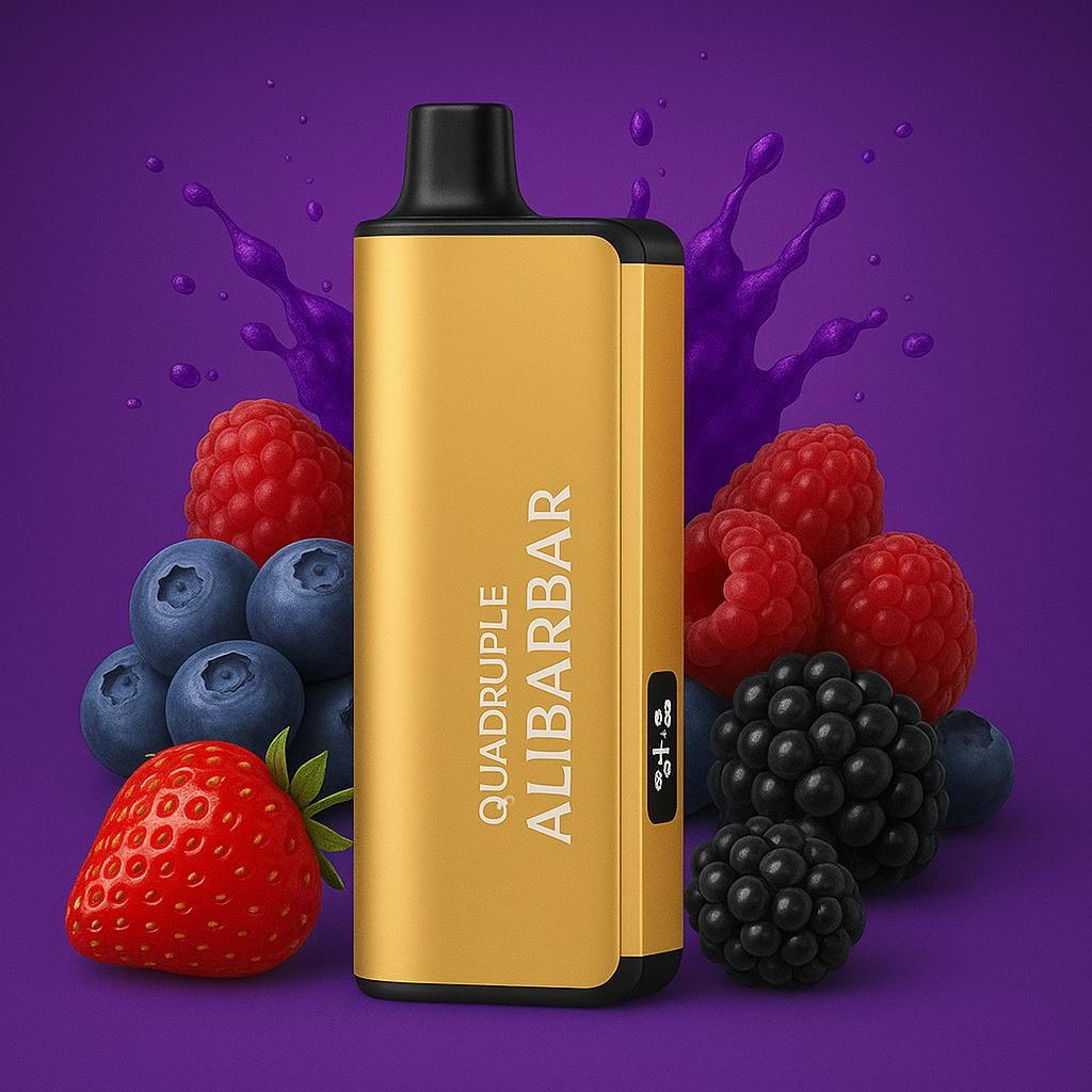ALIBARBAR INGOT 900O Puffs - quadruple berry Ice