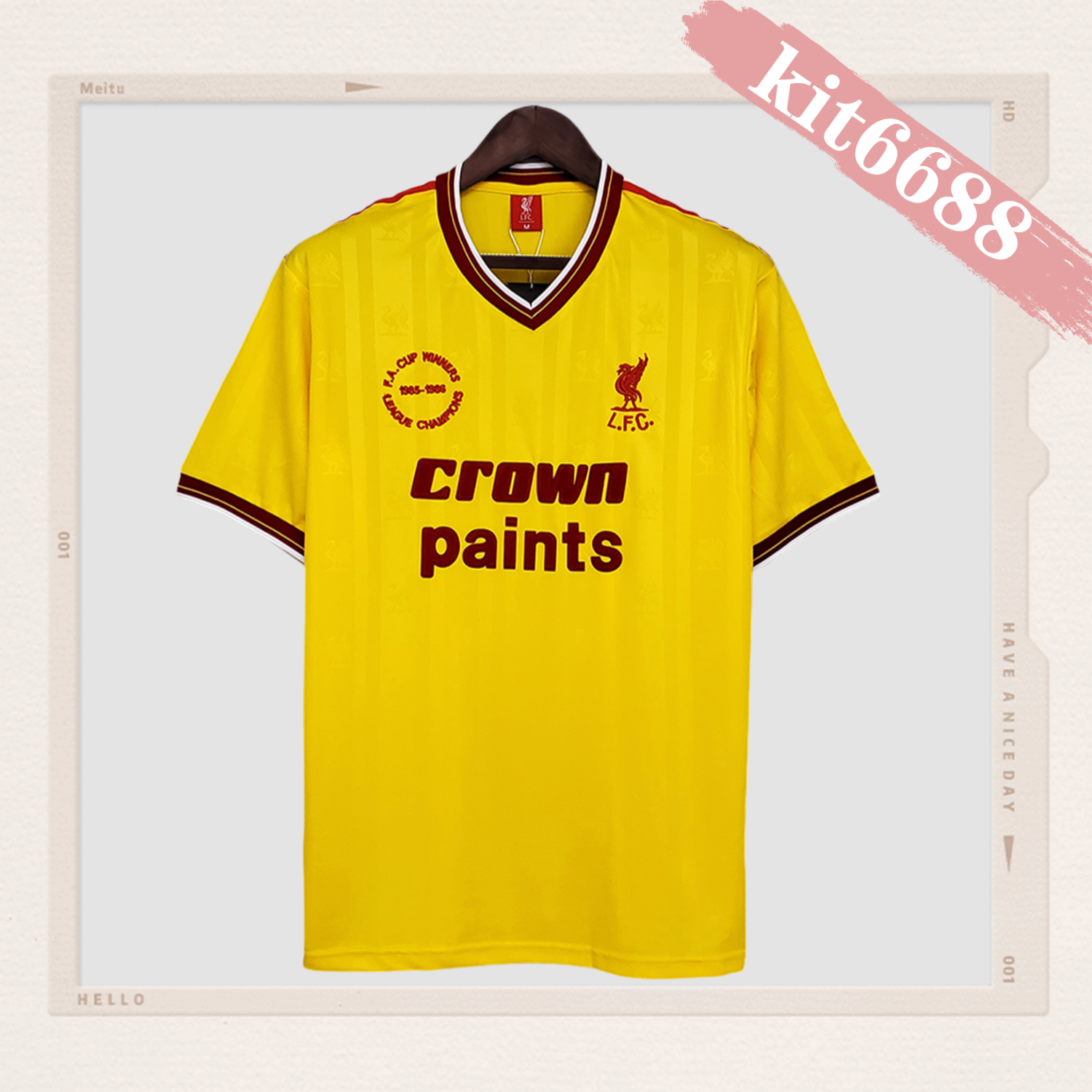 1985/1986 Liverpool Retro Away Football Shirt