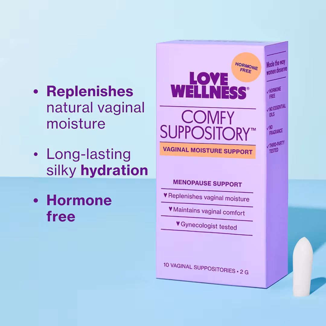 Love Wellness  Comfy Suppository: Vaginal Moisture Support