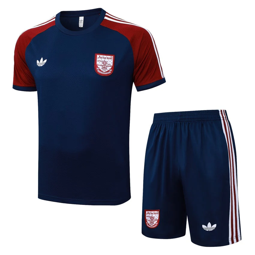 Arsenal Pre-Match Jersey Shorts Set Men 2025 2026 Blue Red