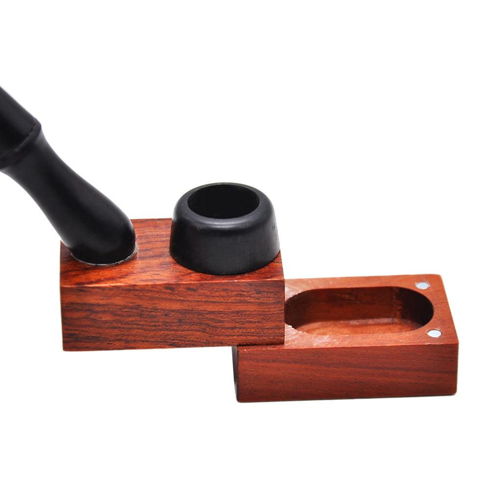 Magnet Detachable Ebony Wooden Pipe