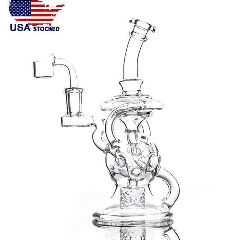 8 Inch 3 Fumed Dab Rig SOL EXO FTK F14.5mm