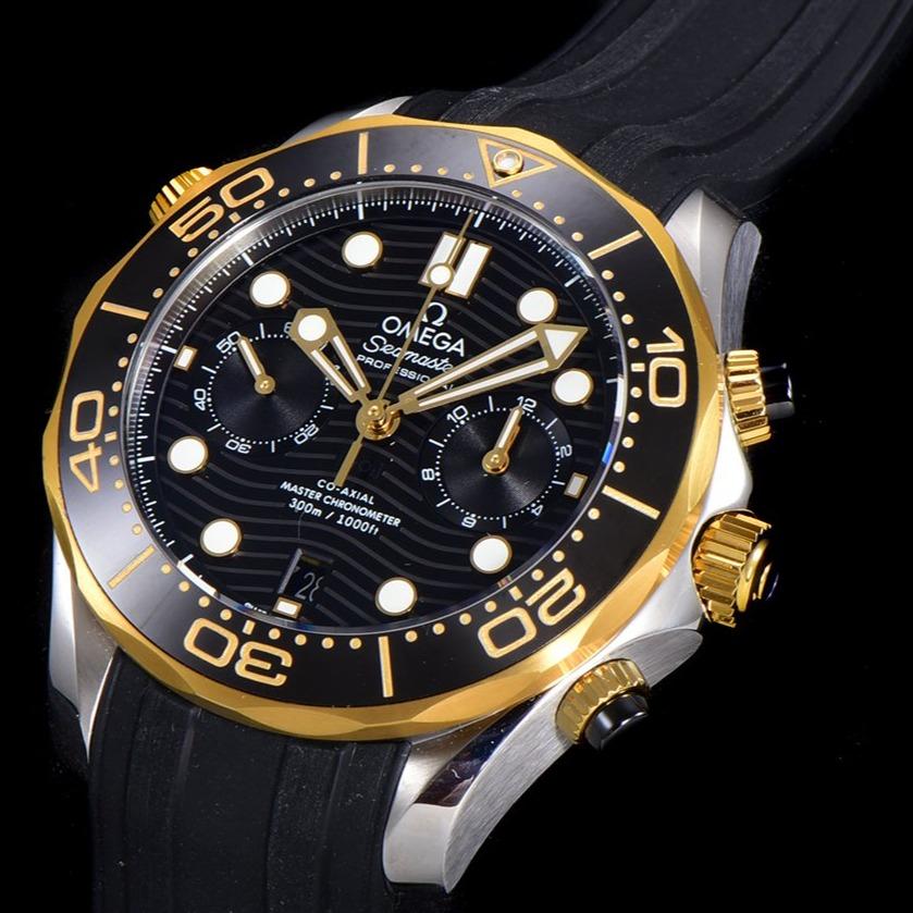 Omega Watch SEAMASTER DIVER 300M CHRONOGRAPH BLACK GOLD