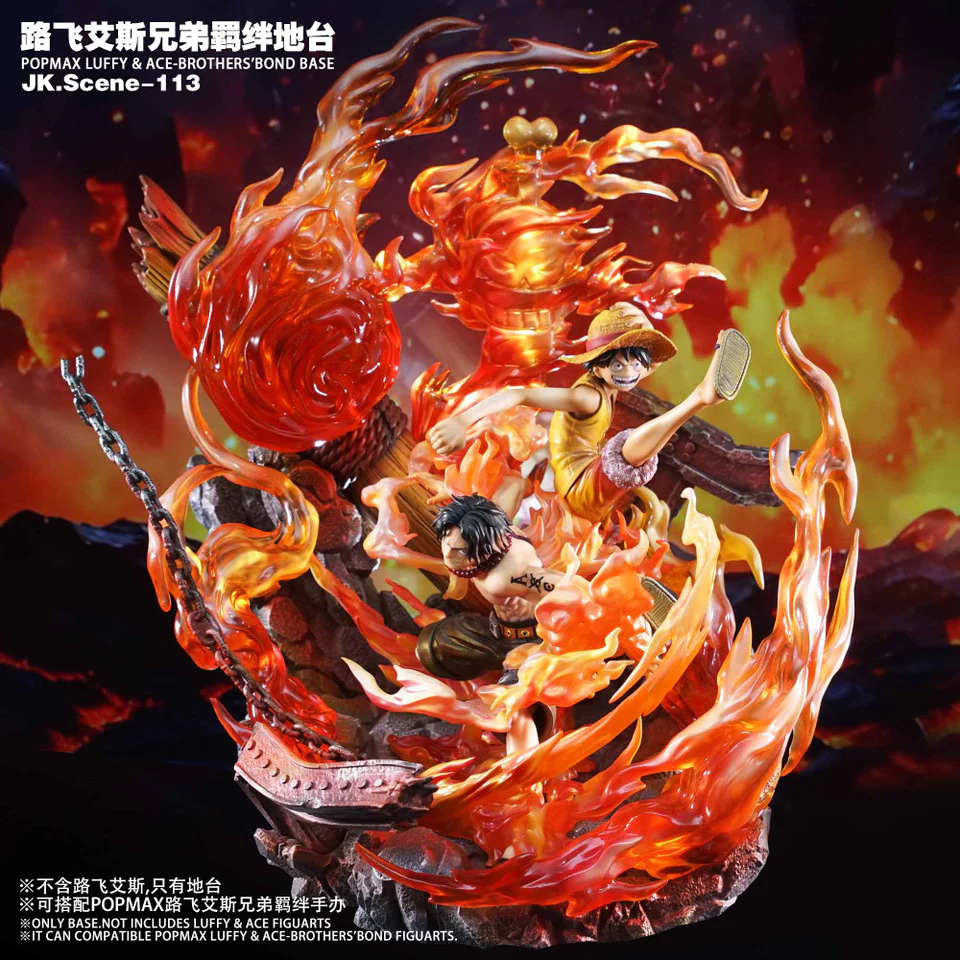 One Piece - Popmax Luffy & Ace-Brothers Bond Base | Resin Statue | by Jacksdo Studio