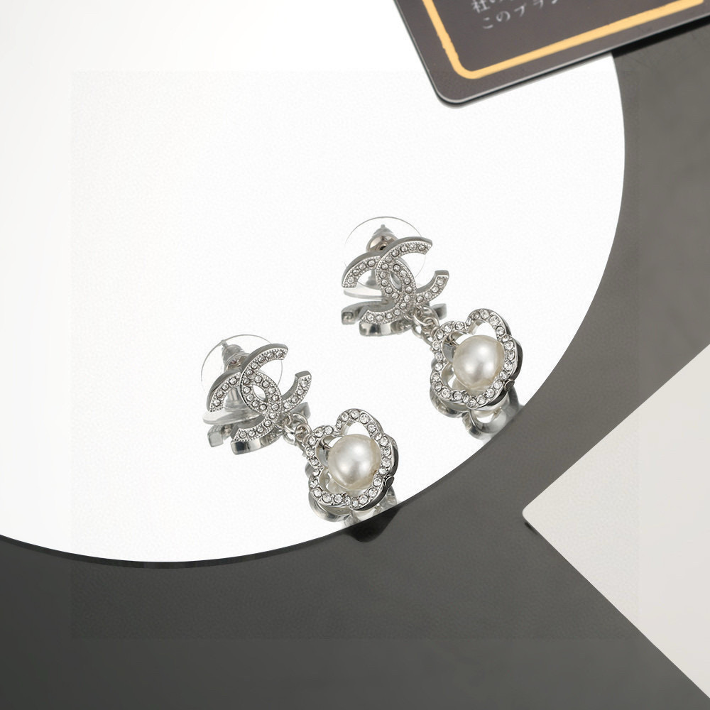 Chanel Camellia Earrings