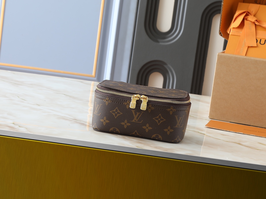 LV Monogram Storage Case Makeup Bag