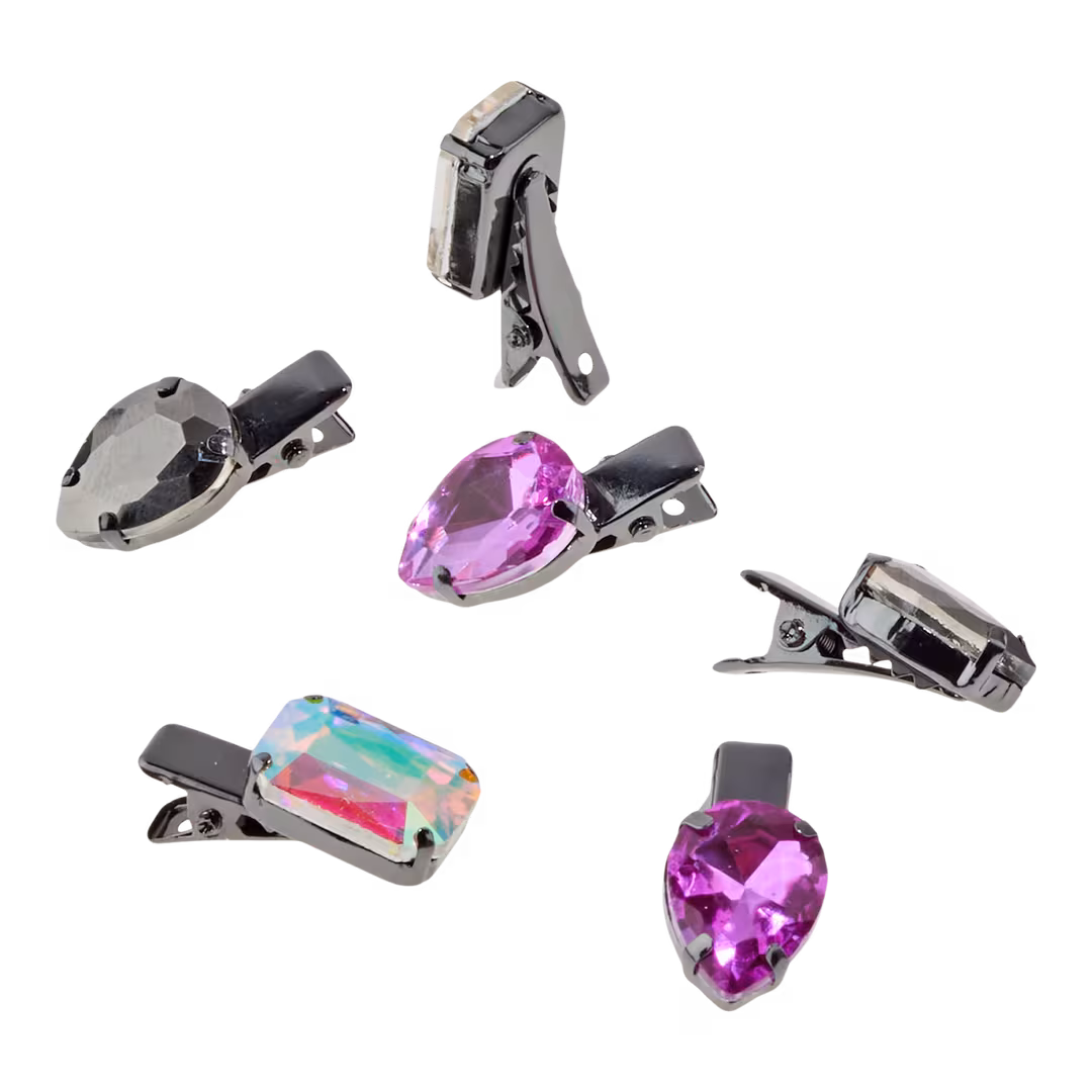 Conair Accessories  Halloween Large Stone Salon Clips 6 Pack