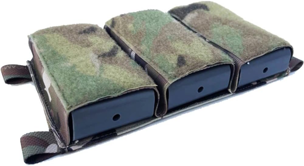USKDTAC KYWI Tactical Rifle Triple Magazine Pouch with Hook and Loop Fastener