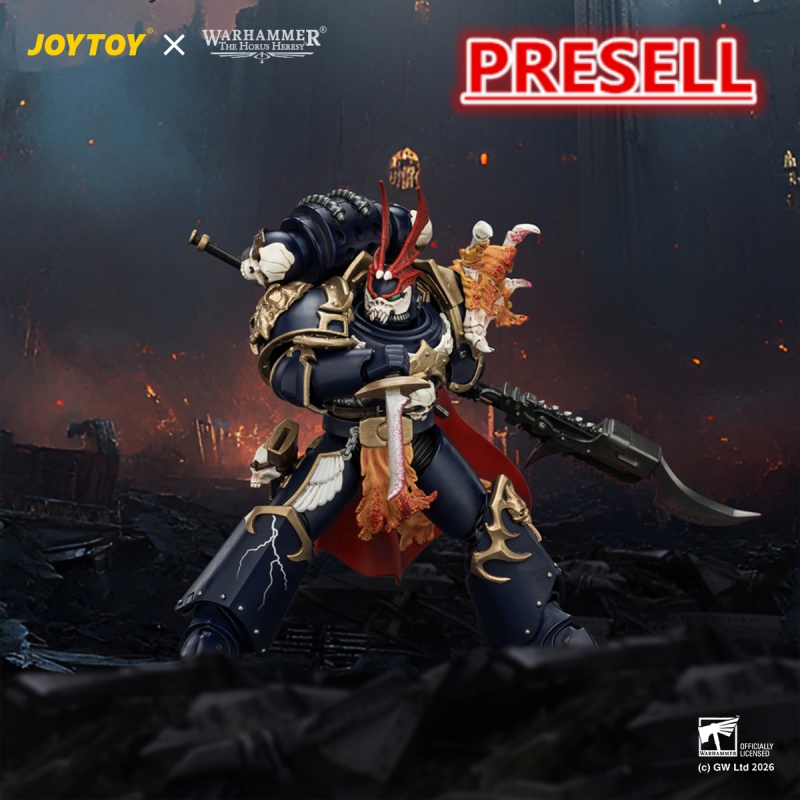 JOYTOY JT04582 Warhammer The Horus Heresy 1:18 Night Lords The Prince of Crows Sevatar First Captain of the Night Lords - JOYTOY WORLD