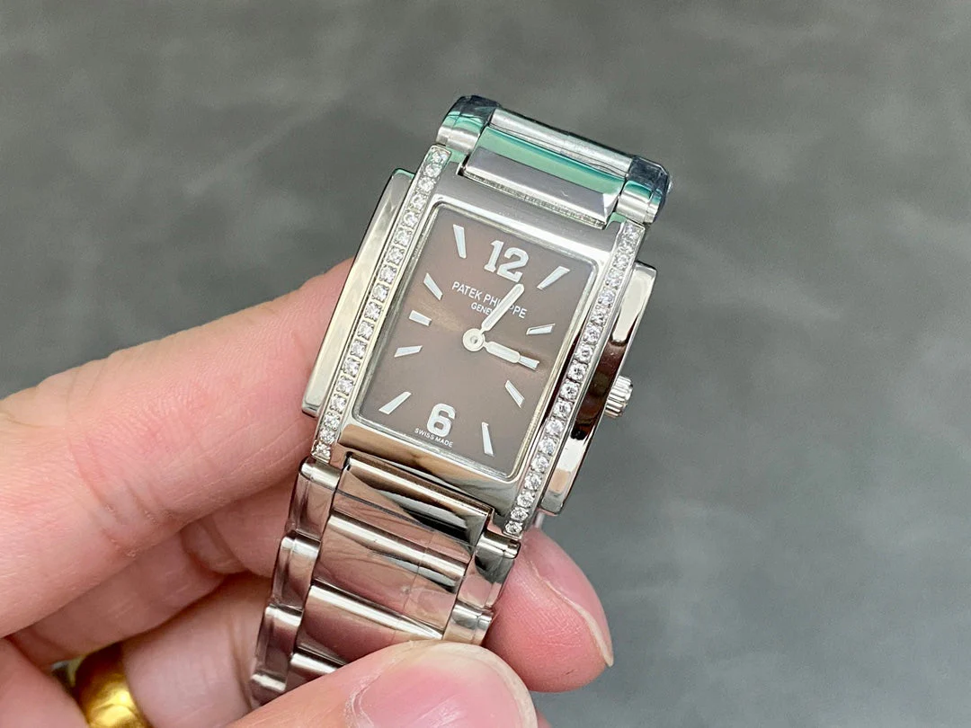 PATEK Watch Twenty-Four 25mm Silver Brown Dial