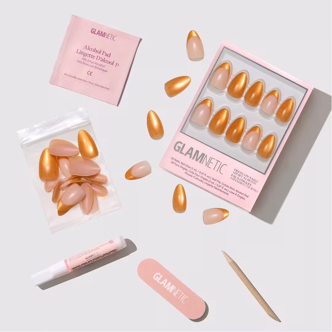 Glamnetic  Orange Pop Press-On Nails