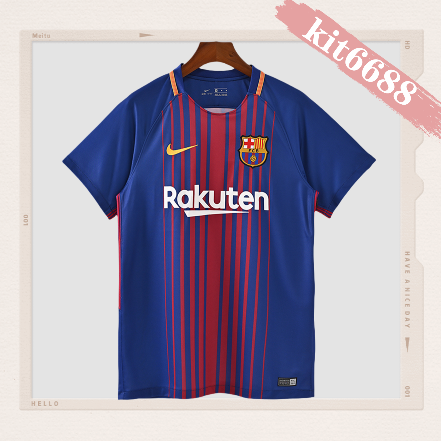2017/2018 Barcelona Home Retro Football Jersey
