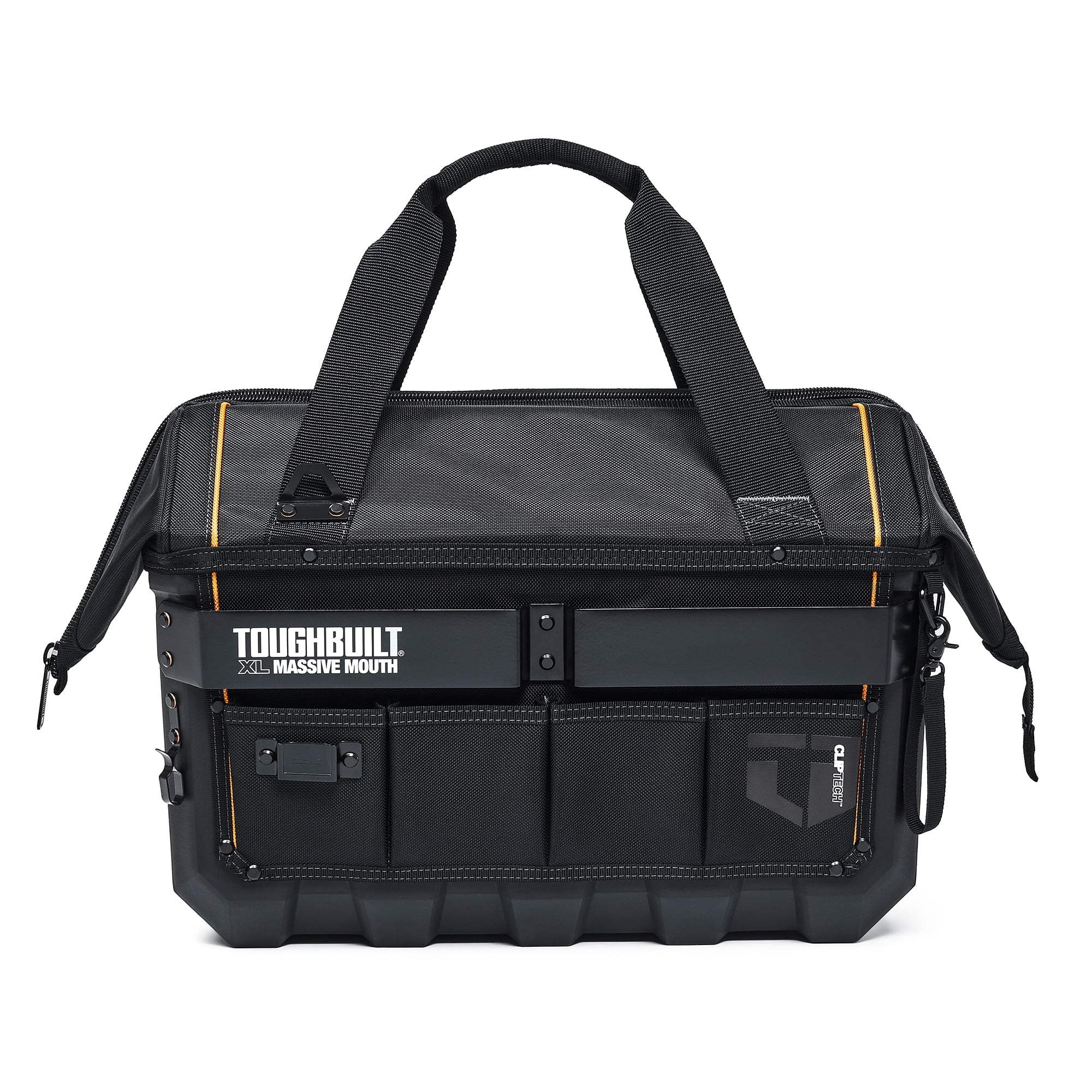 ToughBuilt Waterproof Tool Bag Pouch Organizer, XL Massive Mouth, Black