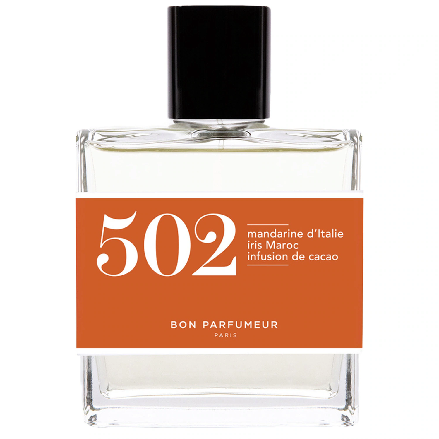 502 mandarine, iris, infusion de cacao