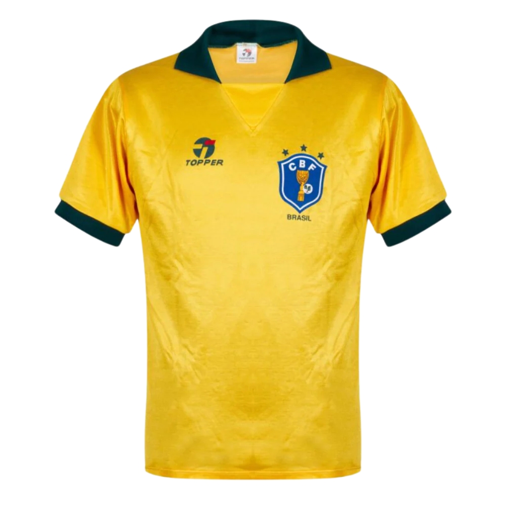 Retro 1988/90 Brazil Home Soccer Jersey