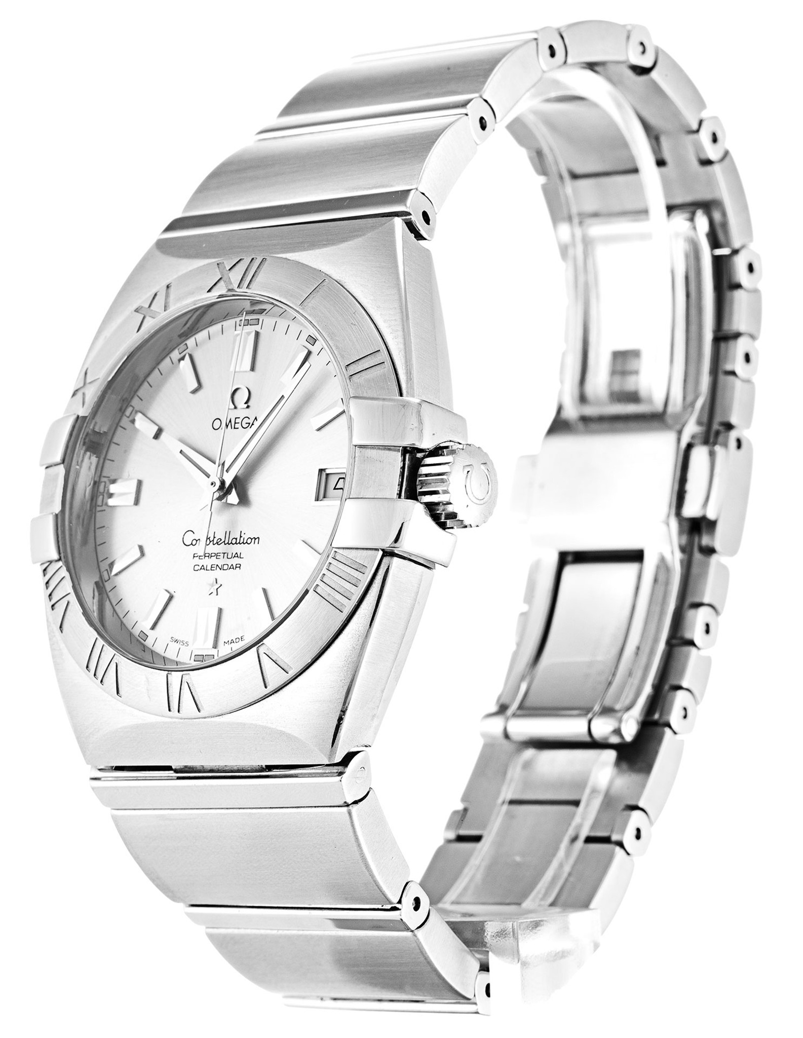 Replica Omega Constellation Double Eagle White Dial White Case 1511.30.00 35MM