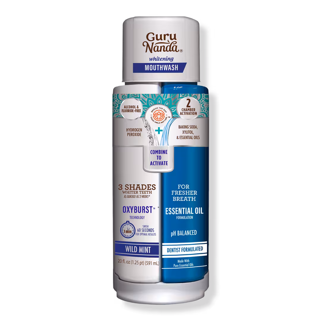 GuruNanda  Dual Barrel Whitening Mouthwash