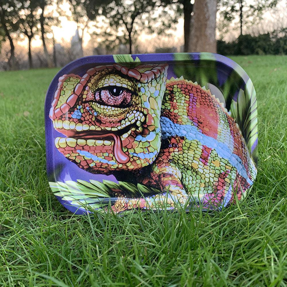 Animation Pattern Metal Cigarette Rolling Tray