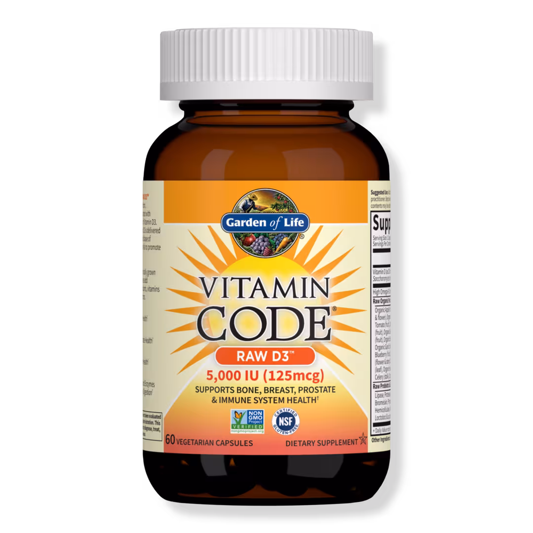 Garden of Life  Vitamin Code Raw Vitamin D3 5,000 IU Capsules