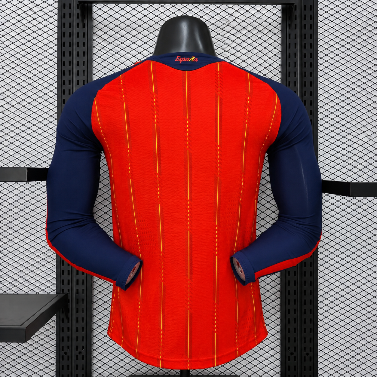 Spain Home Long Sleeves Jersey Player Version World Cup 2026 (Two stars)