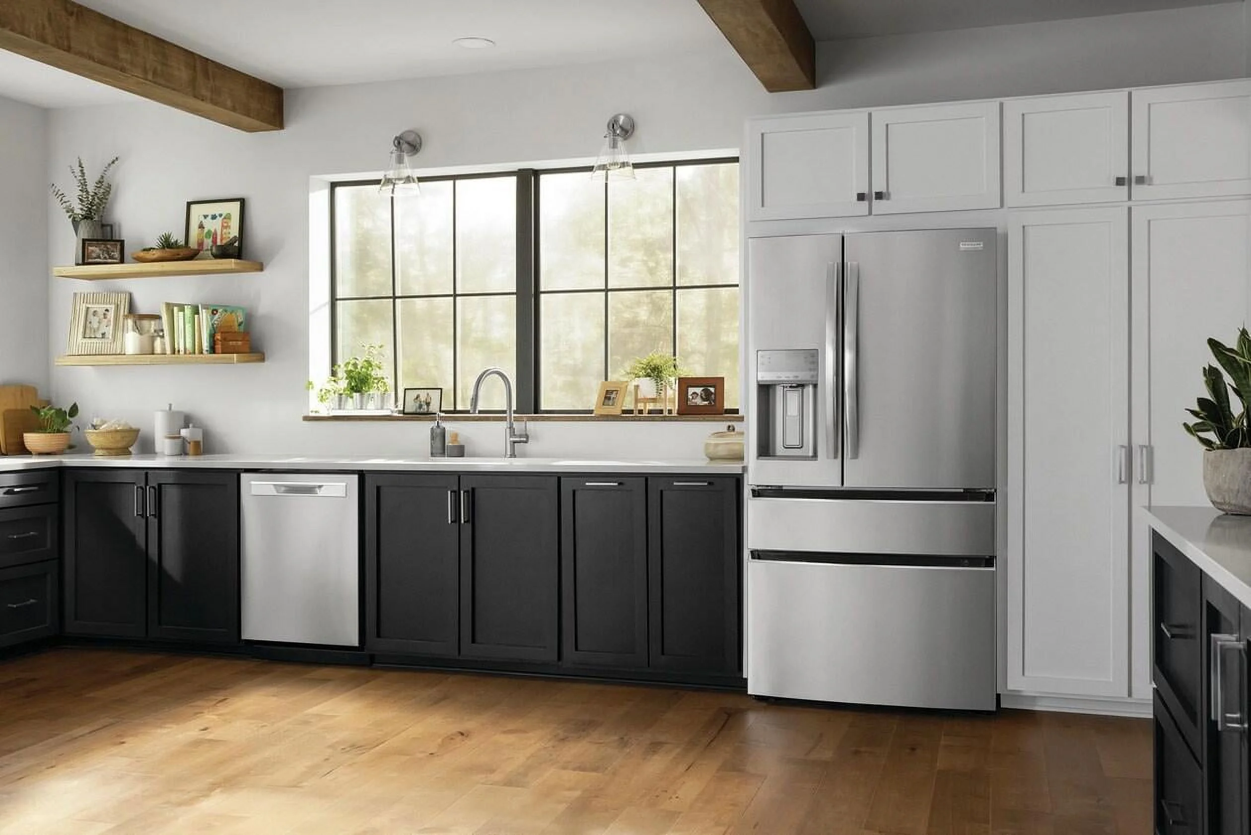 Frigidaire Grms2773a Gallery 36" Wide 26.3 Cu. Ft. Energy Star Certified French Door