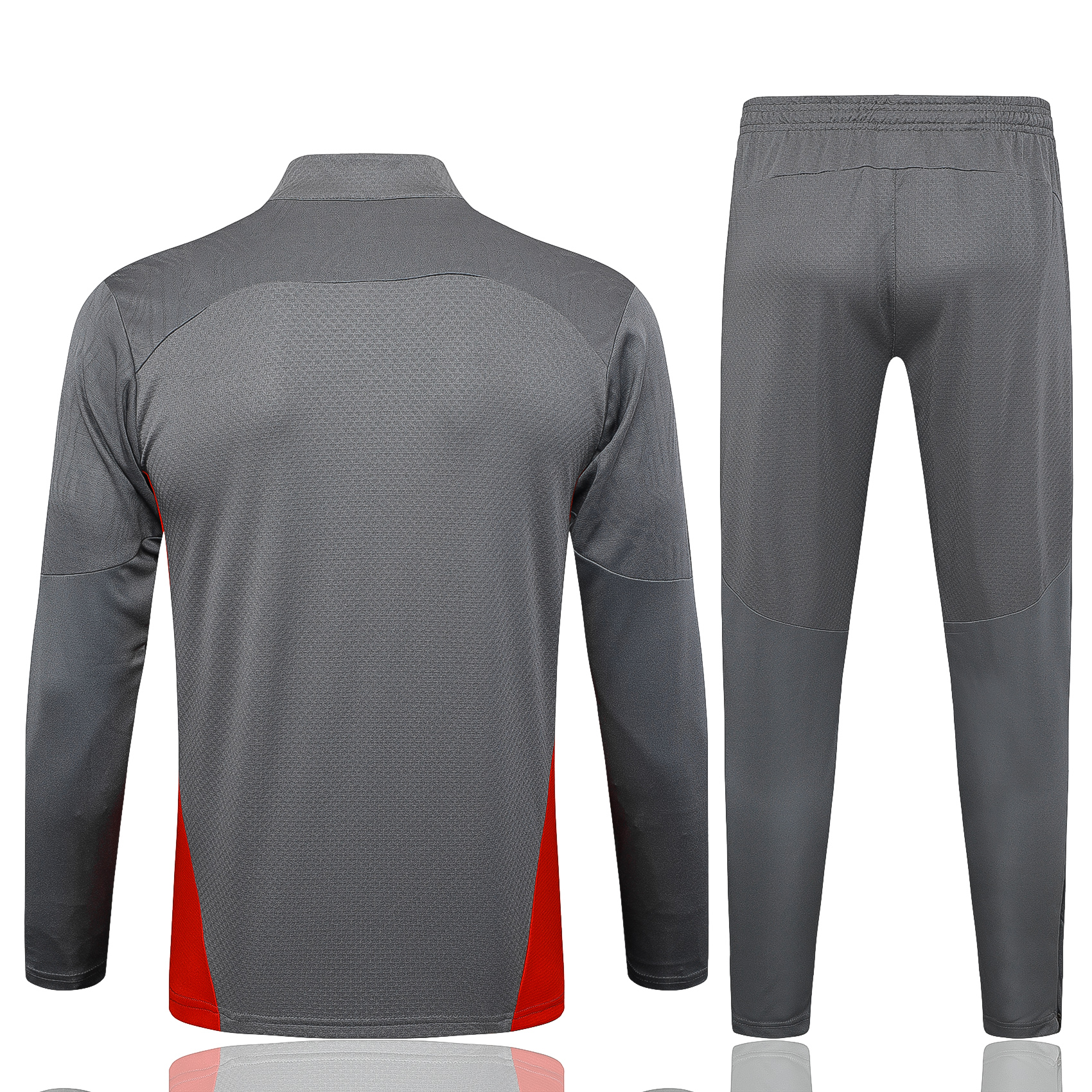 2024/2025 AC Milan Grey Adult Half Zip Training Suit (Adult Kit)