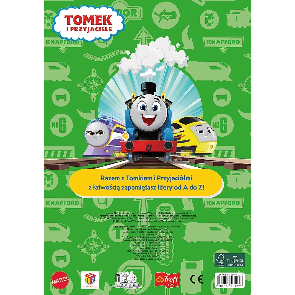 Książka Tomek I Przyjaciele, Litery Od A Do Z