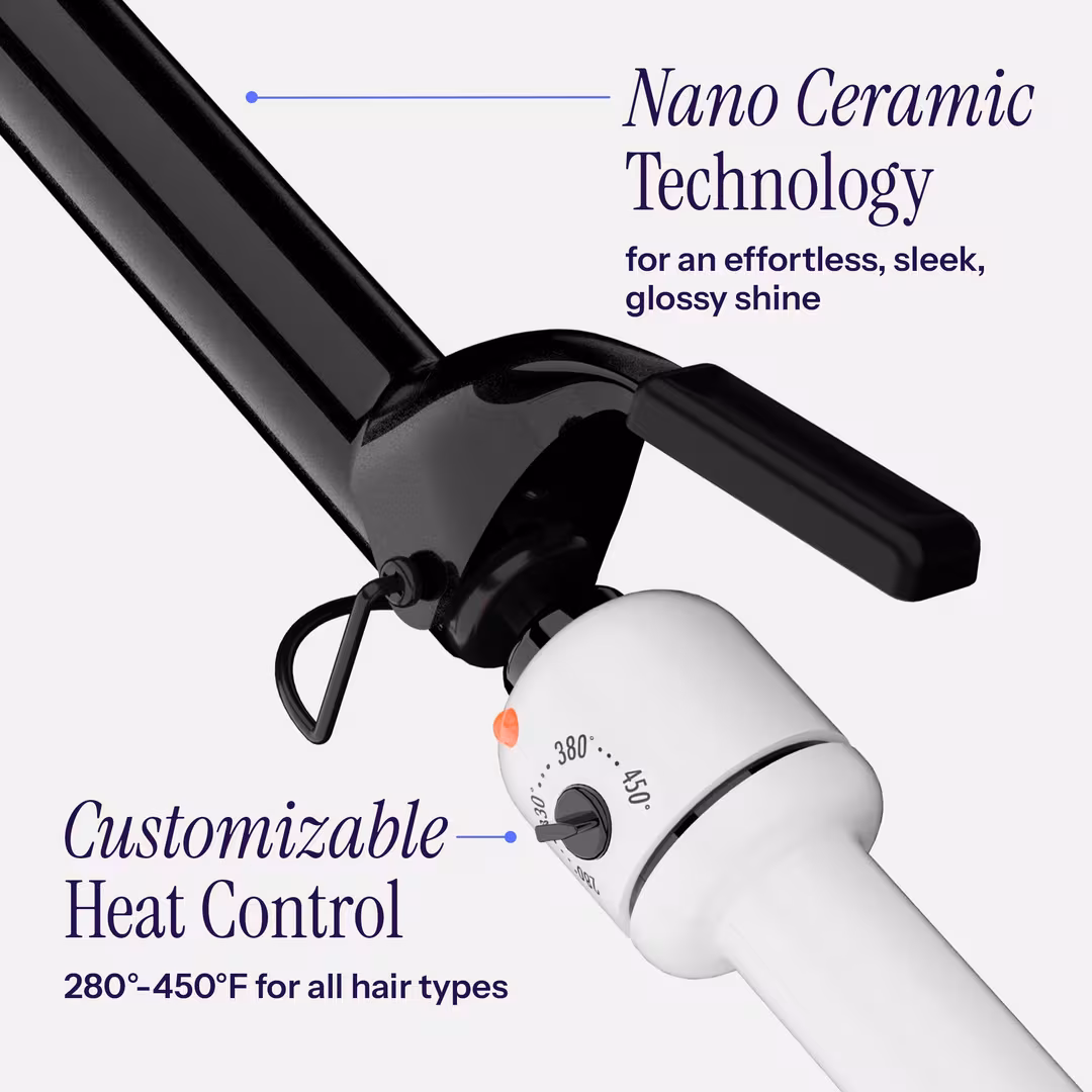 Hot Tools  Nano Ceramic Curling Irons For Smooth, Shiny Hair