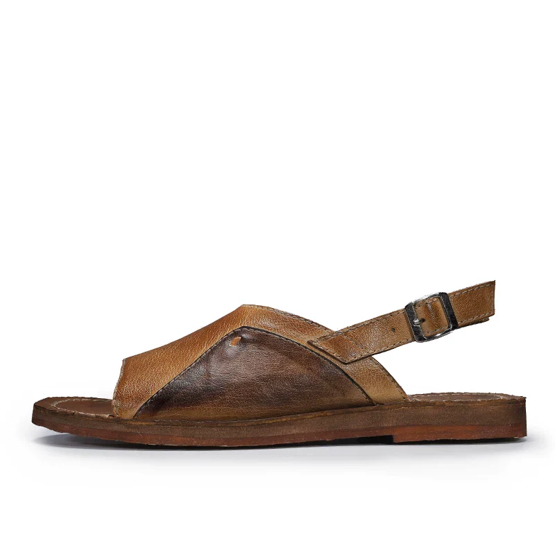 Original handmade retro old sandals