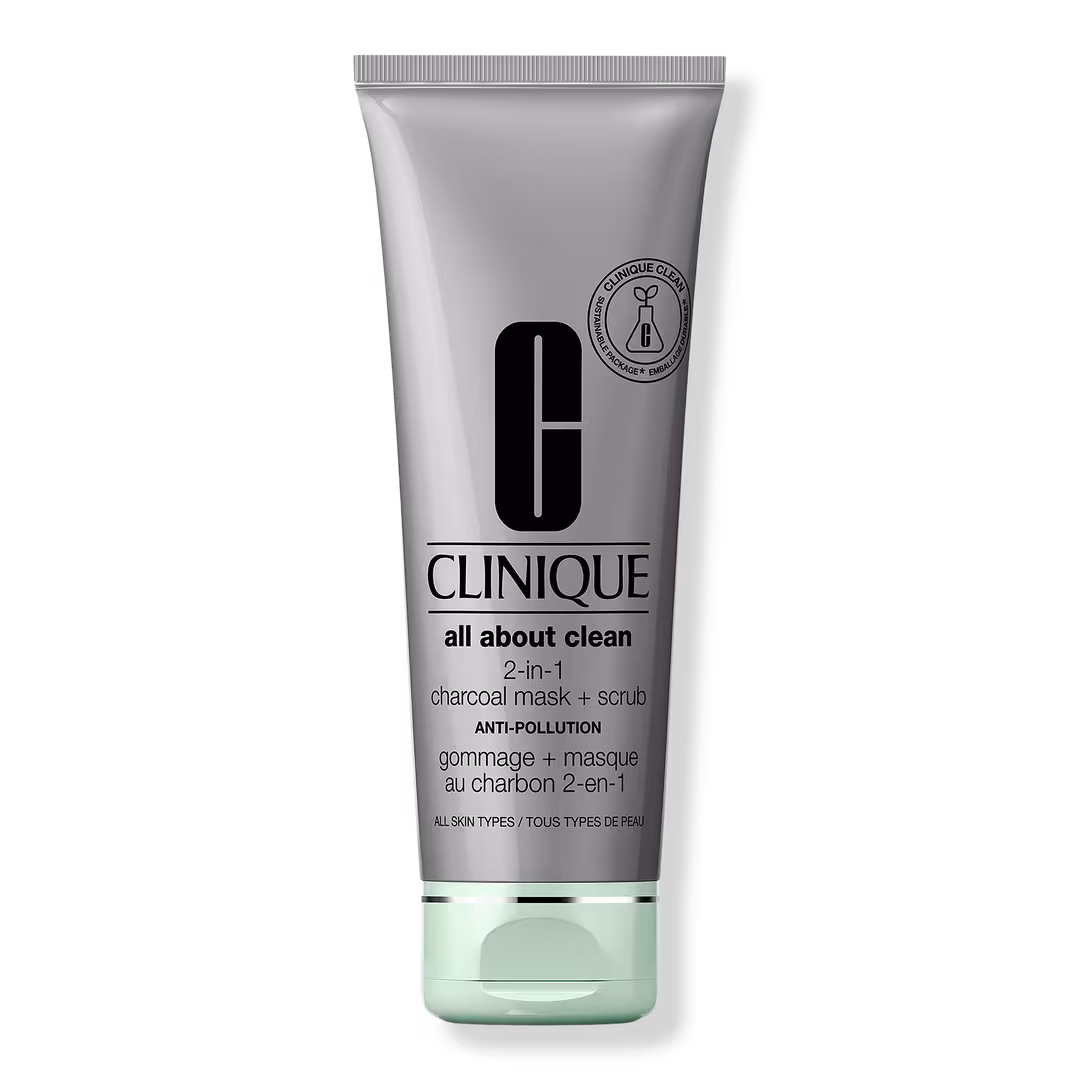 Clinique  All About Clean 2-in-1 Charcoal Face Mask + Scrub